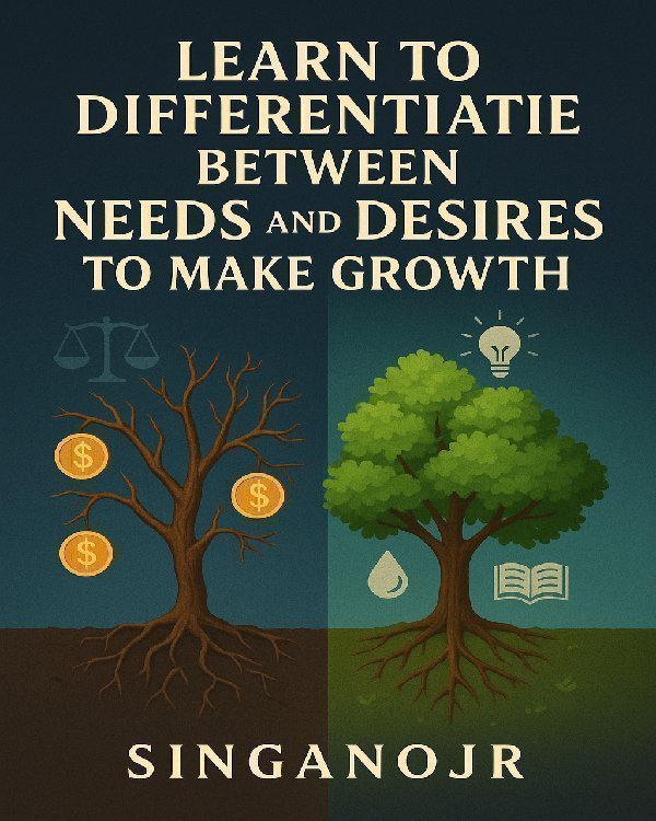 Learn to Differentiate Between Needs and Desires to Make Growth